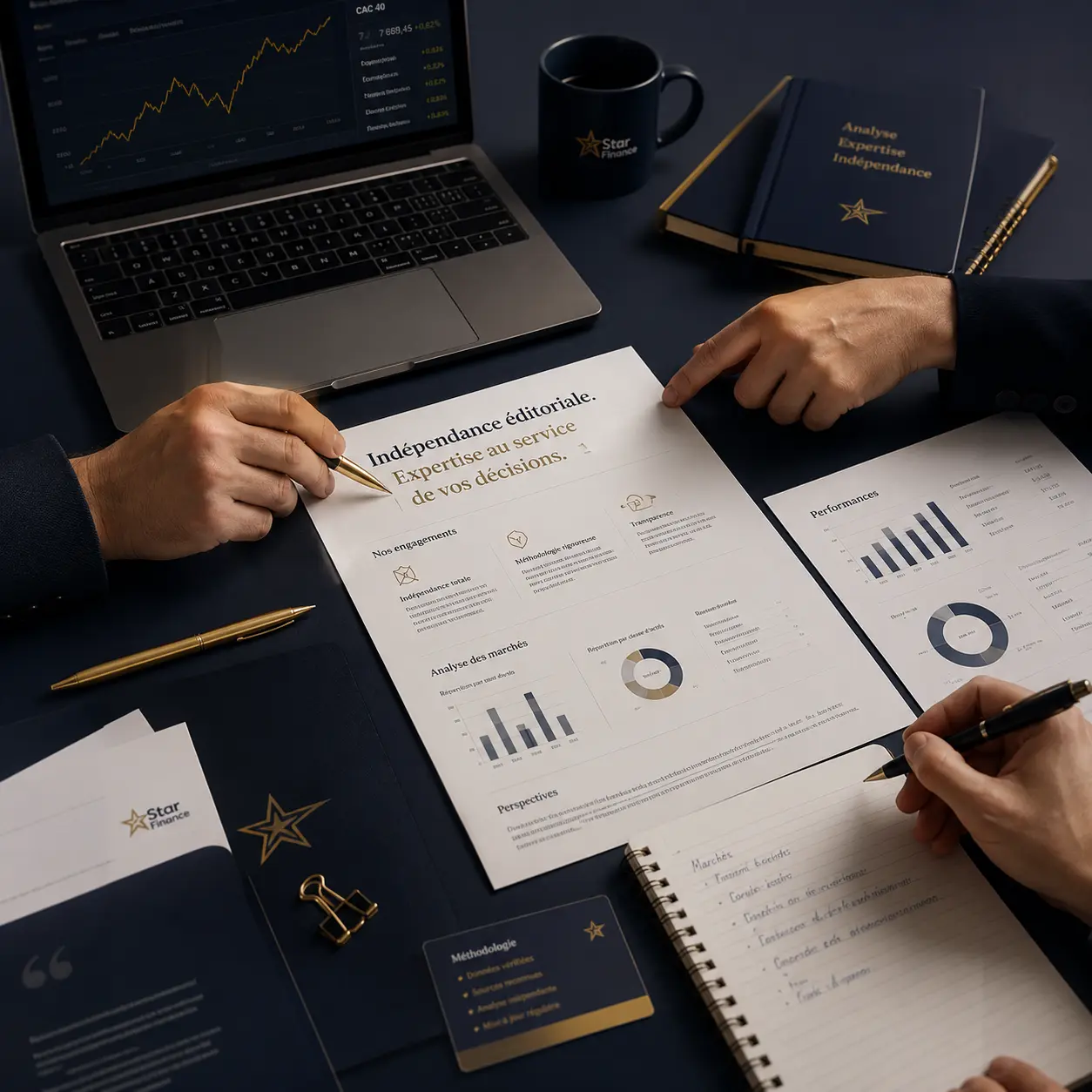 Documents et analyses illustrant la méthodologie éditoriale de Star Finance