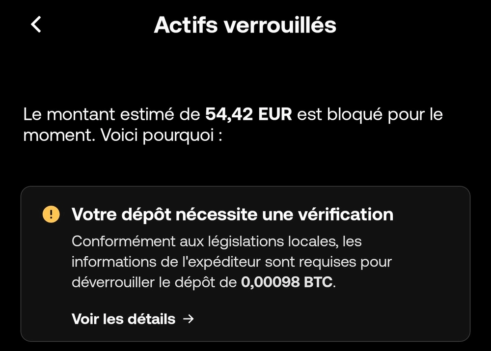 Demande provenance fonds okx crypto france