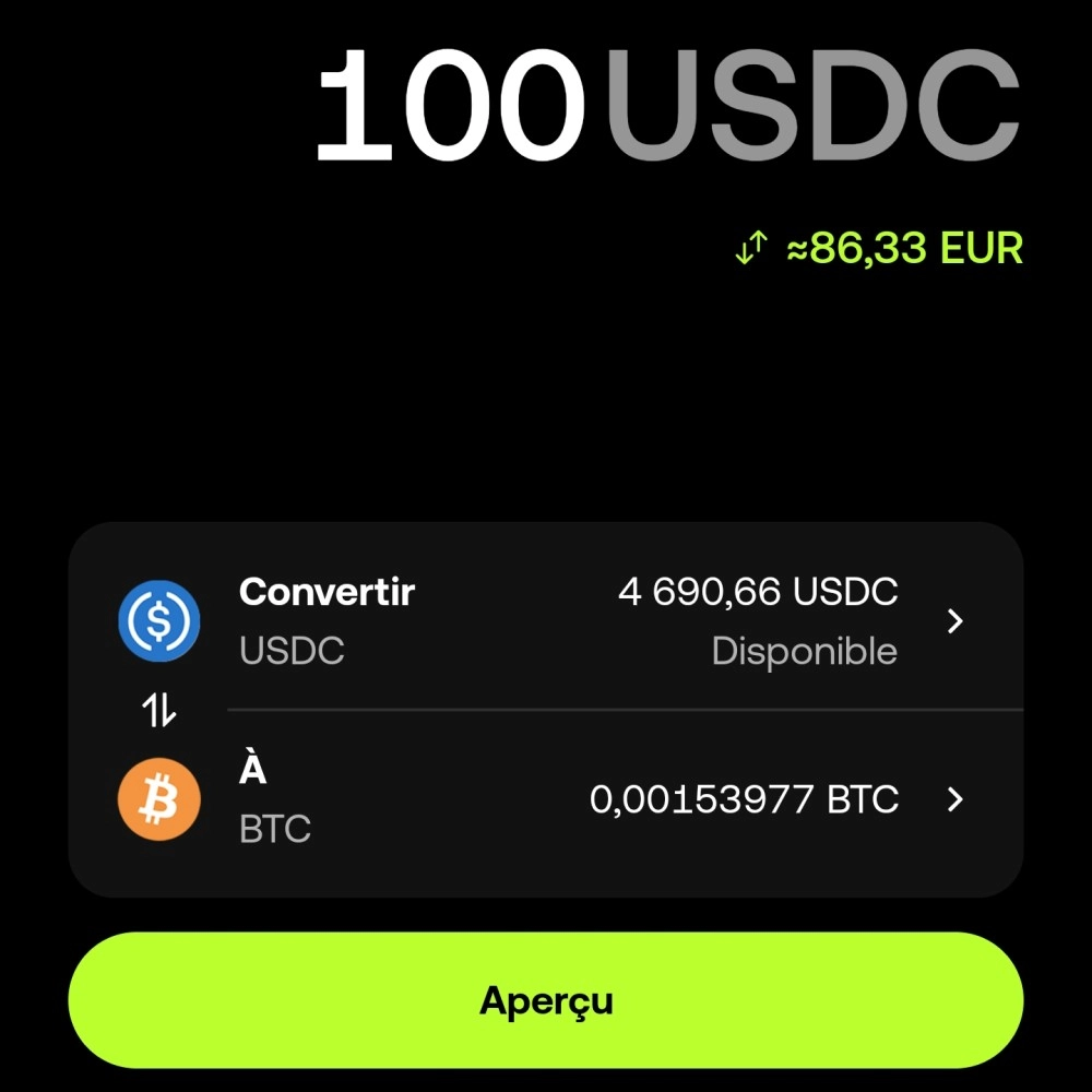 Exemple conversion usdc btc okx