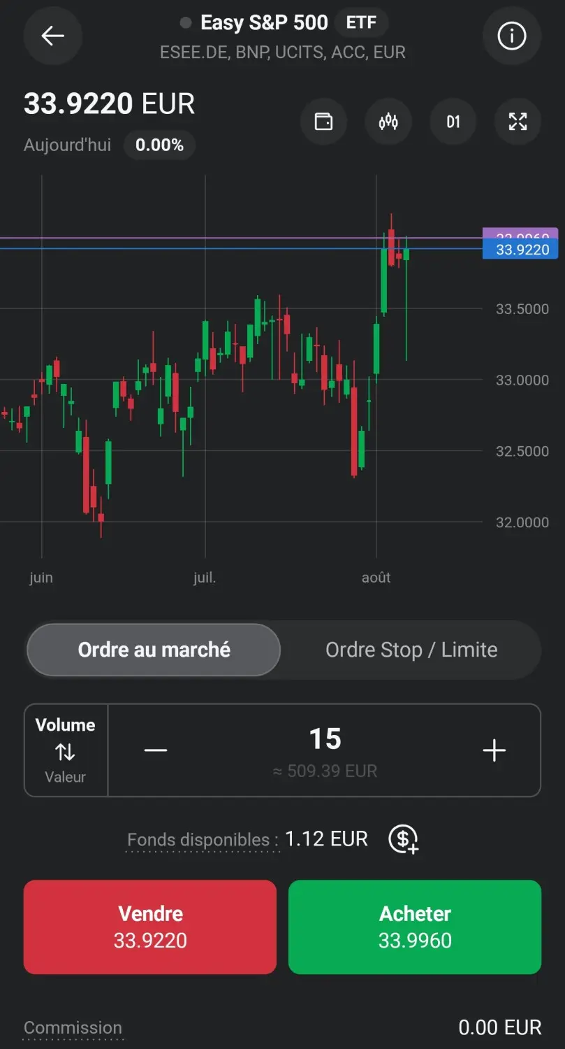 Interface pea xtb starfinance