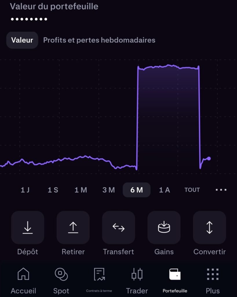 Interface portefeuille kraken app kraken pro
