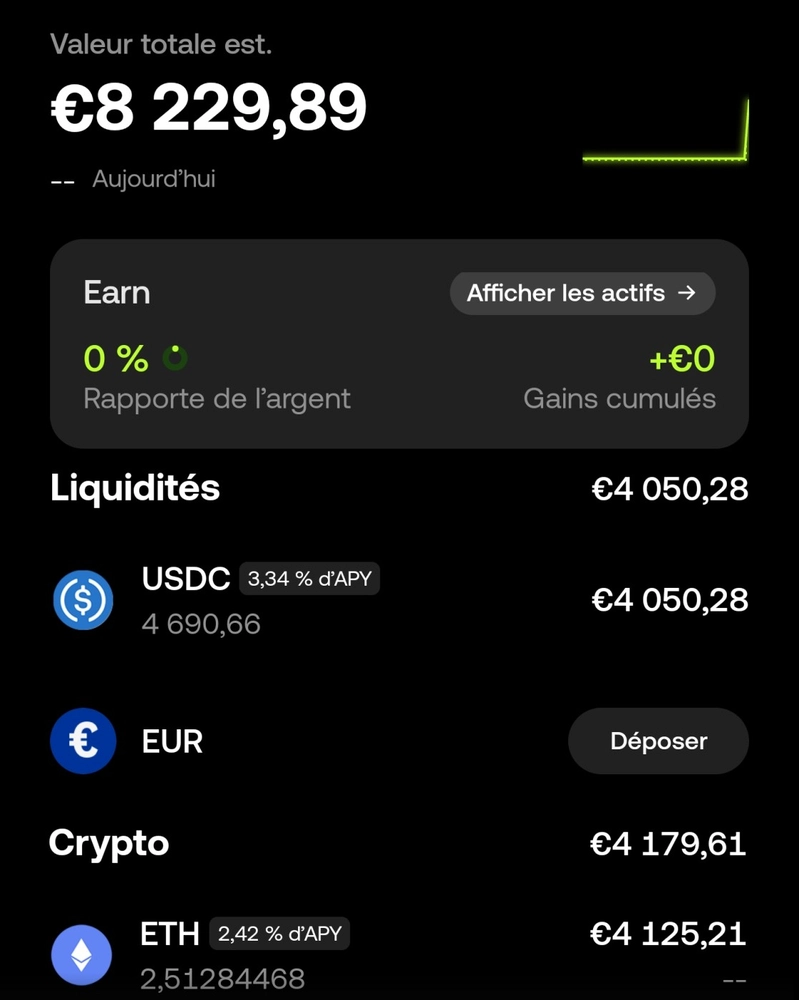 Page accueil portefeuille okx mobile